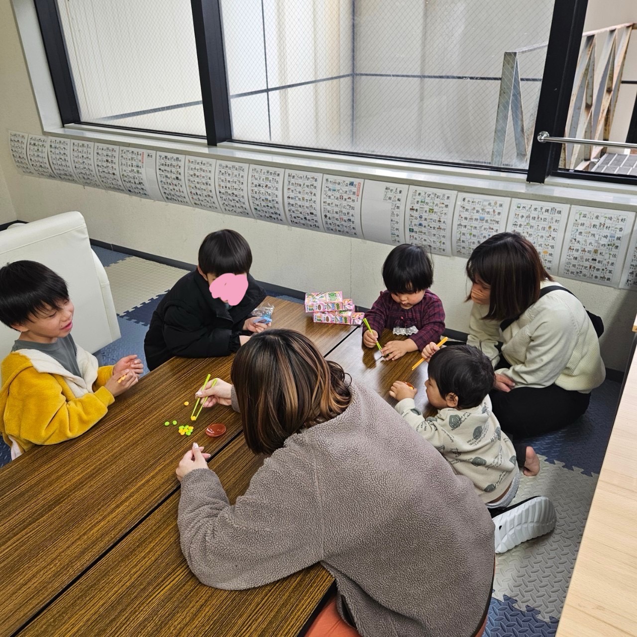 大阪市浪速区の放課後等デイサービスオハナピース大阪日本橋の花園町合同イベント、節分イベント